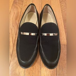Gucci black canvas loafers